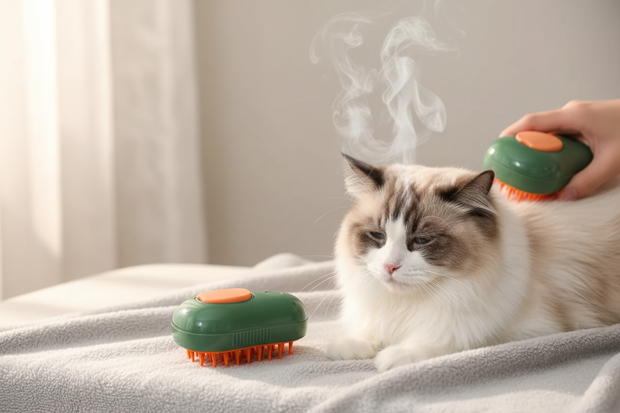 PurrSteam Pro — Lifestyle Product Shot